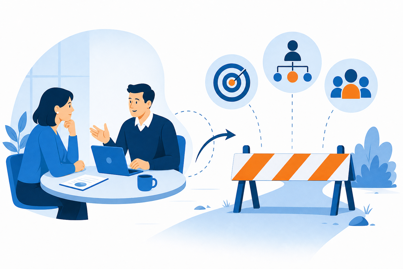 Why Qualified SaaS Deals Stall After Good Calls concept illustration - SalesMVP Lab