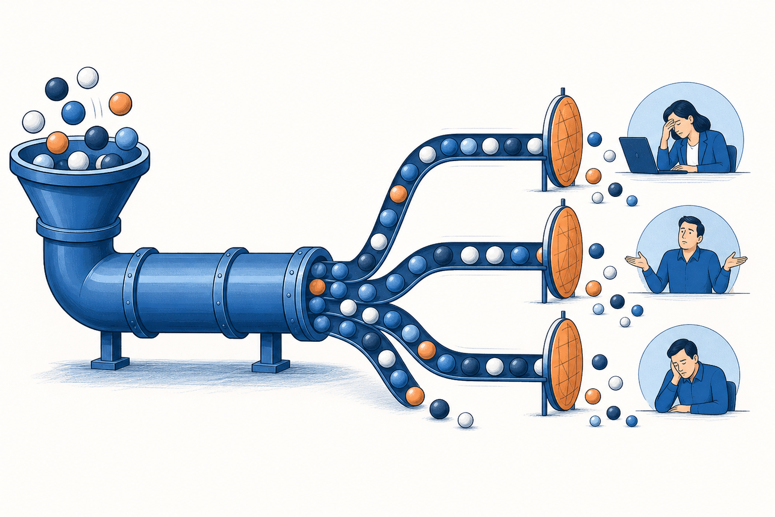 Why More Pipeline Won’t Fix Inconsistent Closing concept illustration - SalesMVP Lab