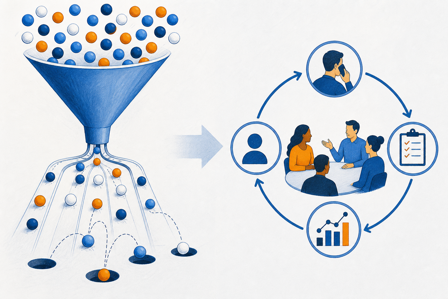 Why More Pipeline Won't Fix Inconsistent Sales Execution concept illustration - SalesMVP Lab