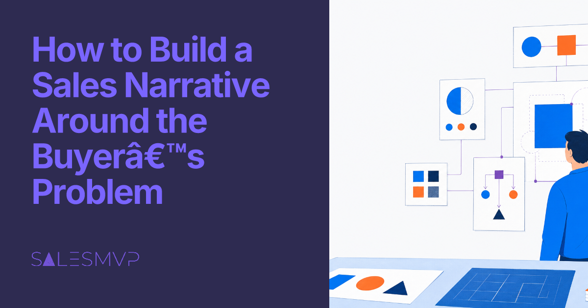 How to Build a Sales Narrative Around the Buyer’s Problem - SalesMVP Lab professional guide illustration