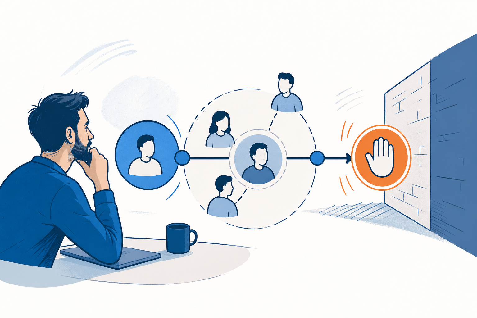 Why Qualified SaaS Deals Still Stall concept illustration - SalesMVP Lab