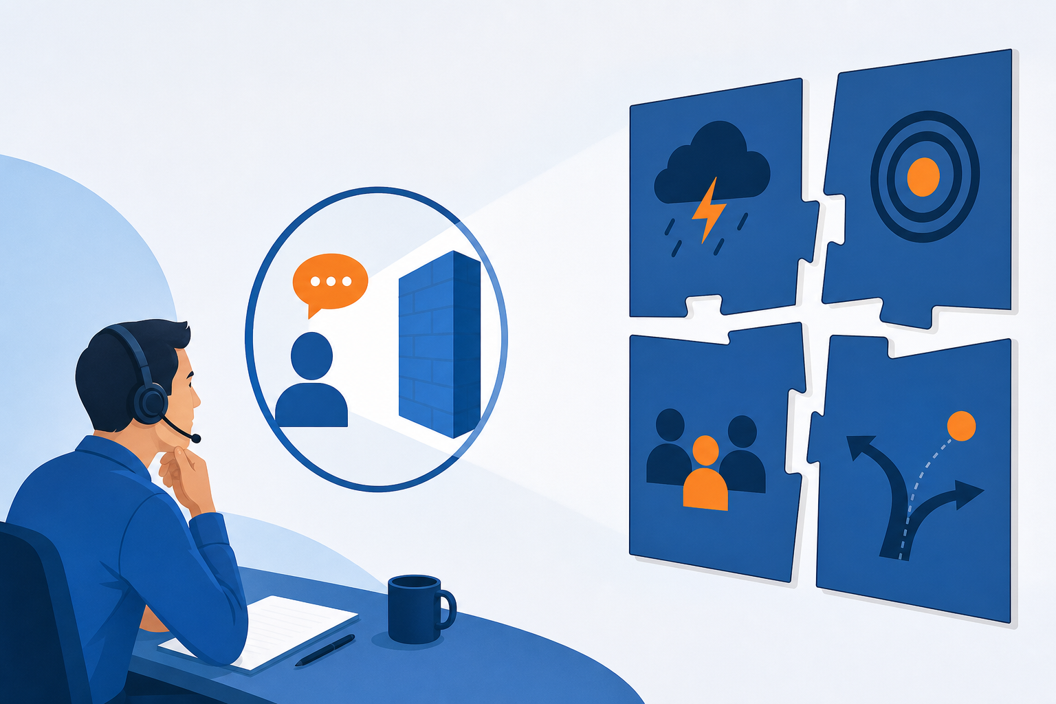 Why One Discovery Call Leaves Winnable Deals Exposed concept illustration - SalesMVP Lab