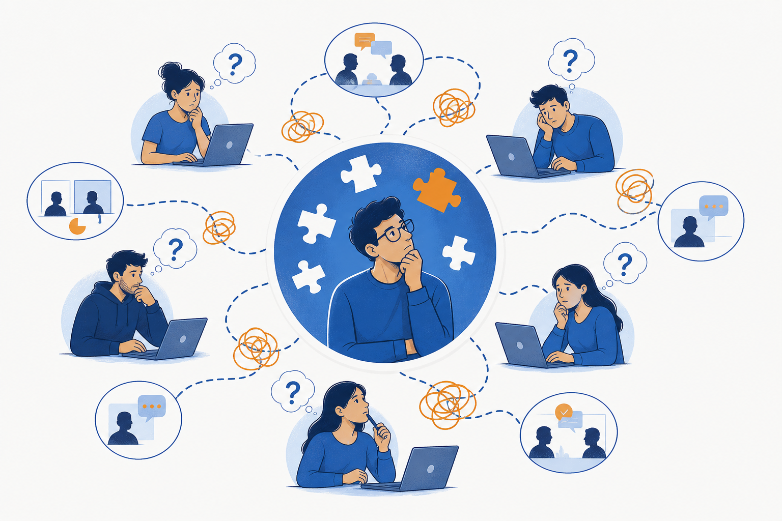 Why an Undocumented Sales Motion Scales Confusion concept illustration - SalesMVP Lab