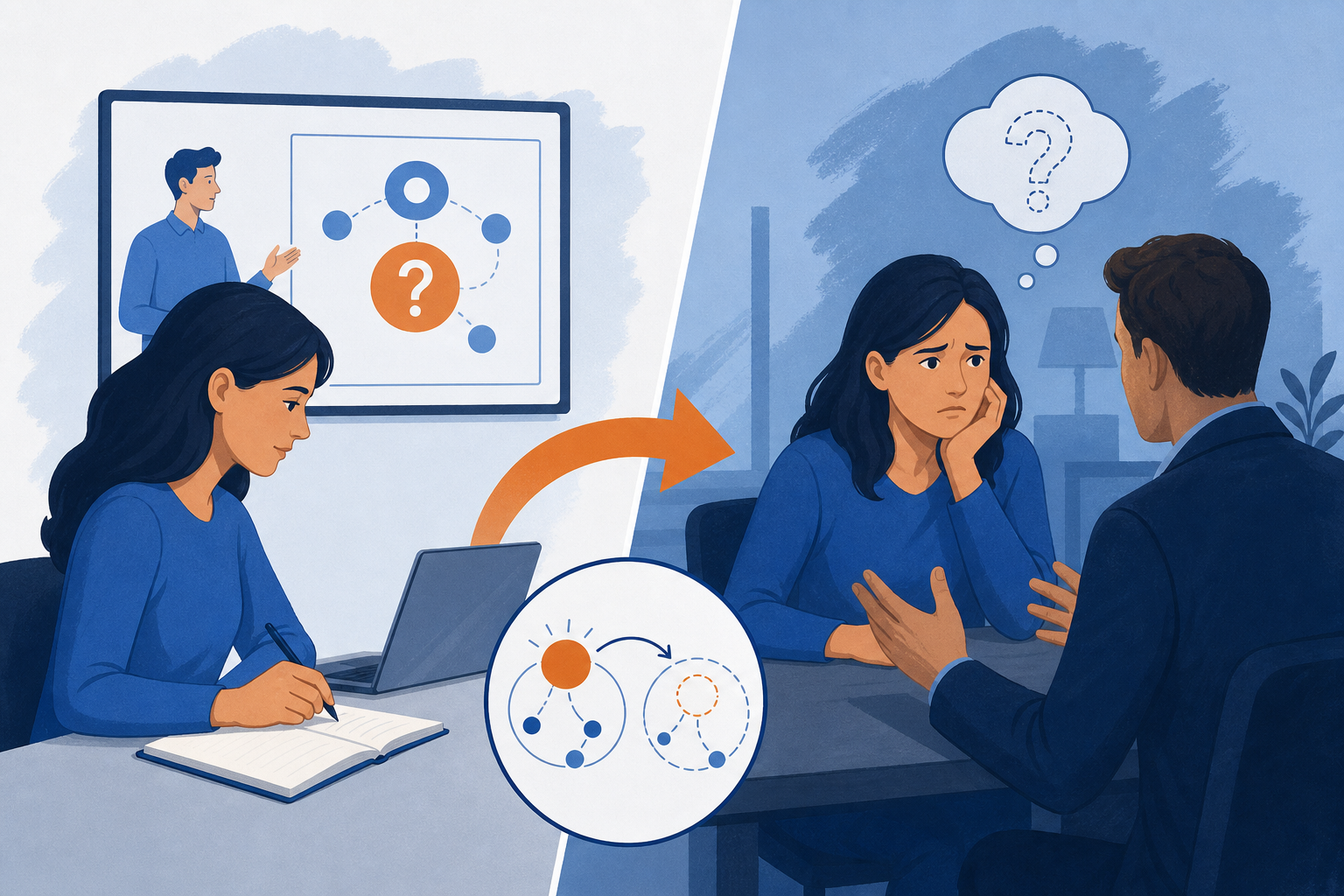 Why More Training Won’t Fix Inconsistent Closing concept illustration - SalesMVP Lab