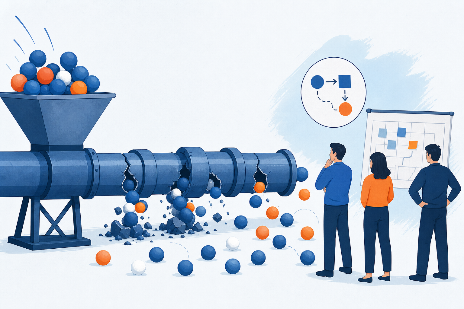 Why More Pipeline Won't Fix Team Execution concept illustration - SalesMVP Lab
