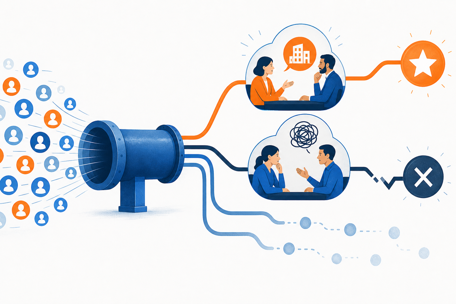 Why More Pipeline Won't Fix Inconsistent Closing concept illustration - SalesMVP Lab