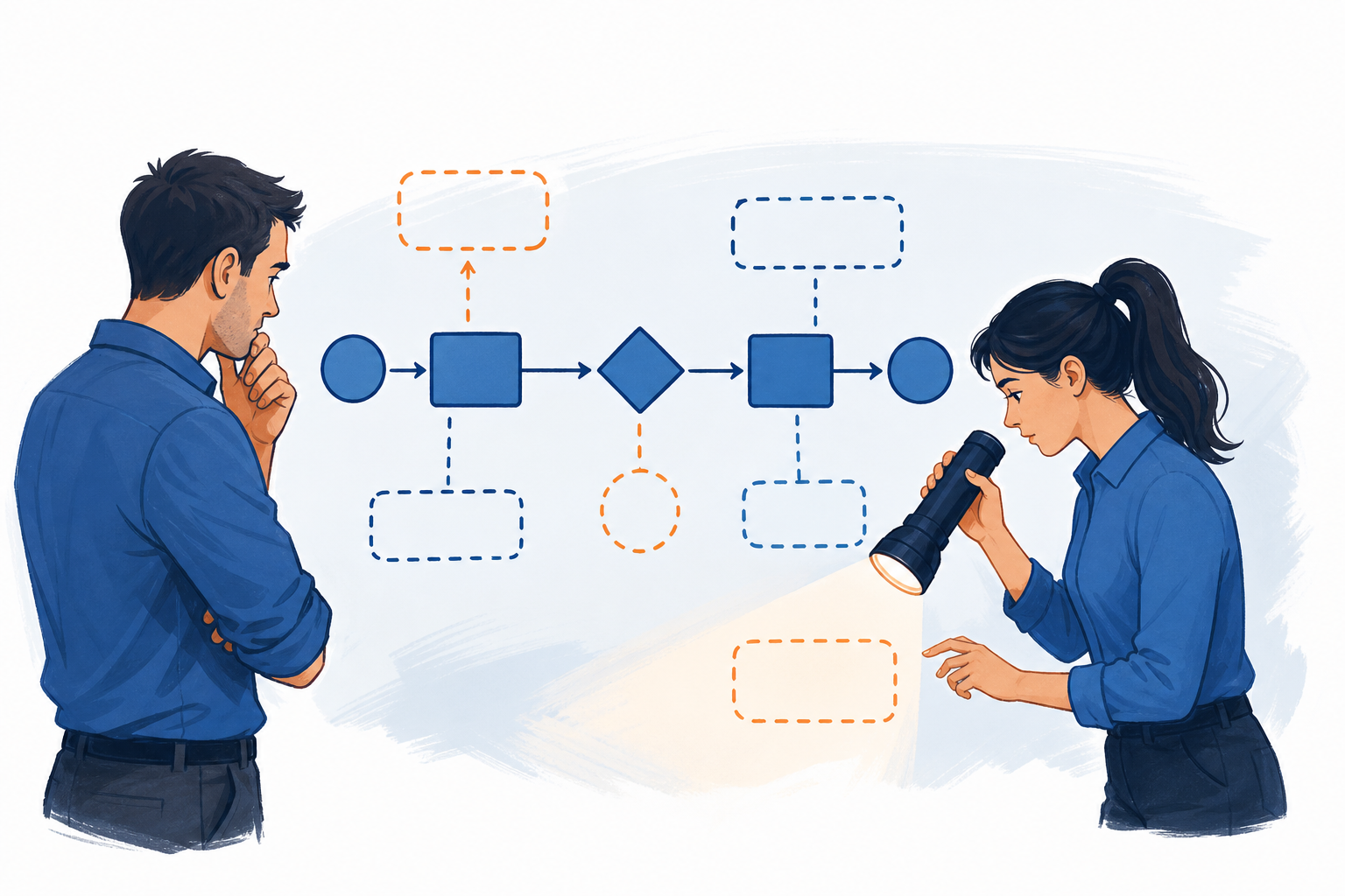 Your first sales hire exposes the missing process concept illustration - SalesMVP Lab