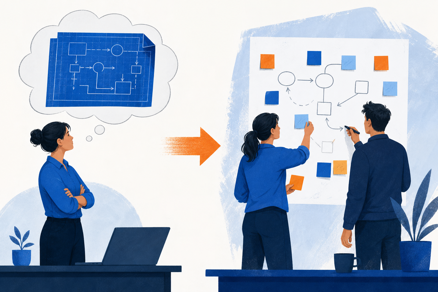 Your first rep should not build your sales process concept illustration - SalesMVP Lab