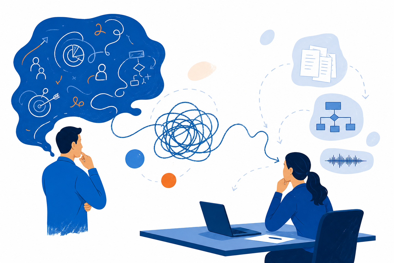 Why Your First Sales Rep Inherits Founder Guesswork concept illustration - SalesMVP Lab
